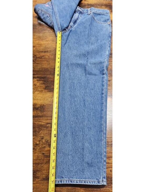 VTG 90s Levi's 550 Relaxed Fit Jeans Mens 34x31 Blue 100% Cotton Denim Deadstock - Picture 5 of 8